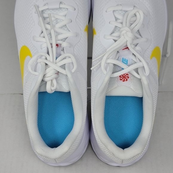 Nike Womens Revolution 6 NN Running Shoes White Yellow DC3720-105 Size 11 New - Picture 10 of 10